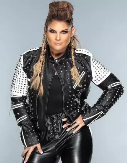 WWE Raw 2022 Beth Phoenix Spike Leather Jacket